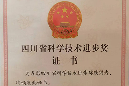 四川省科技進(jìn)步三等獎(jiǎng)